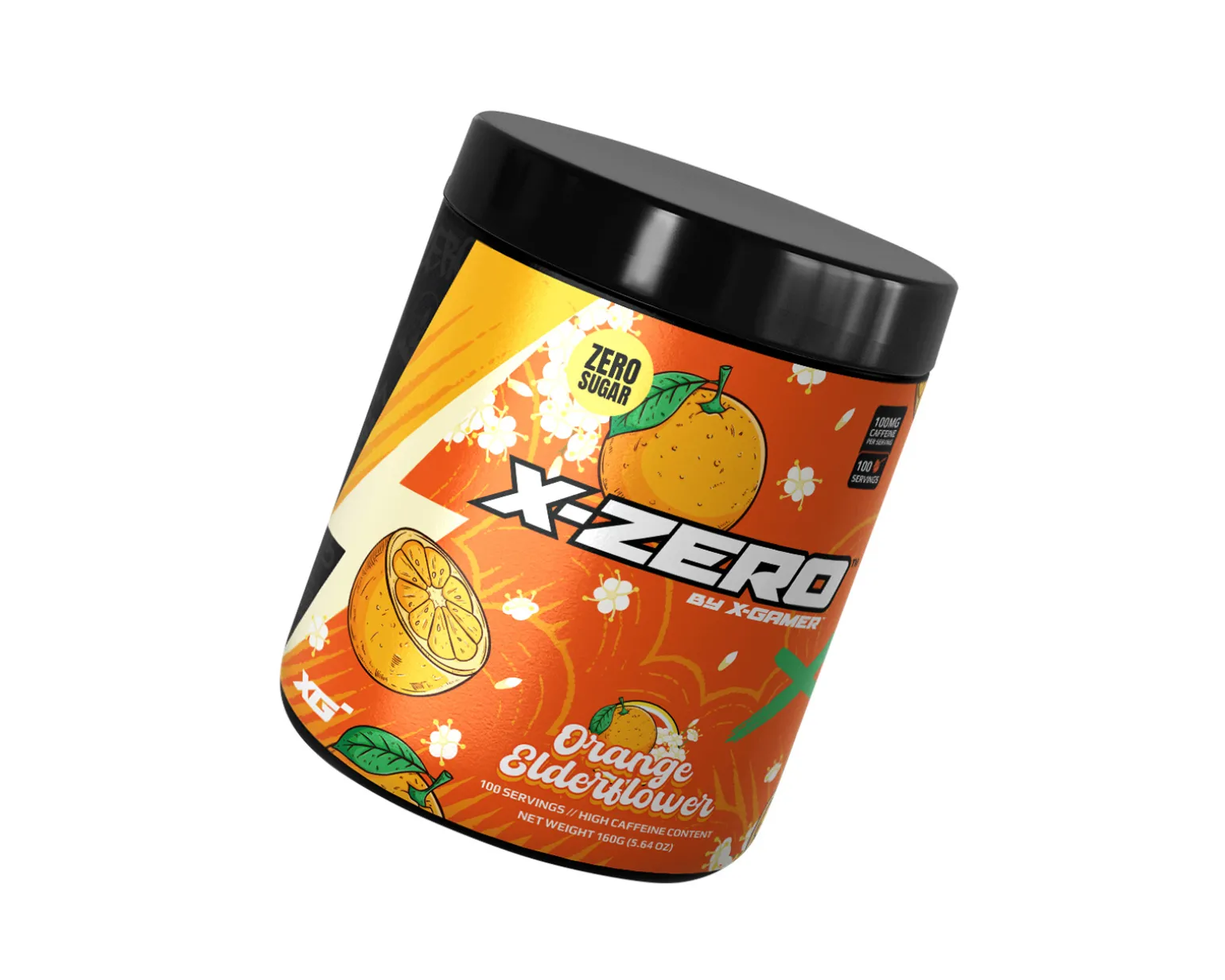 X-Zero Orange Elderflower - 2 x 100 Servings