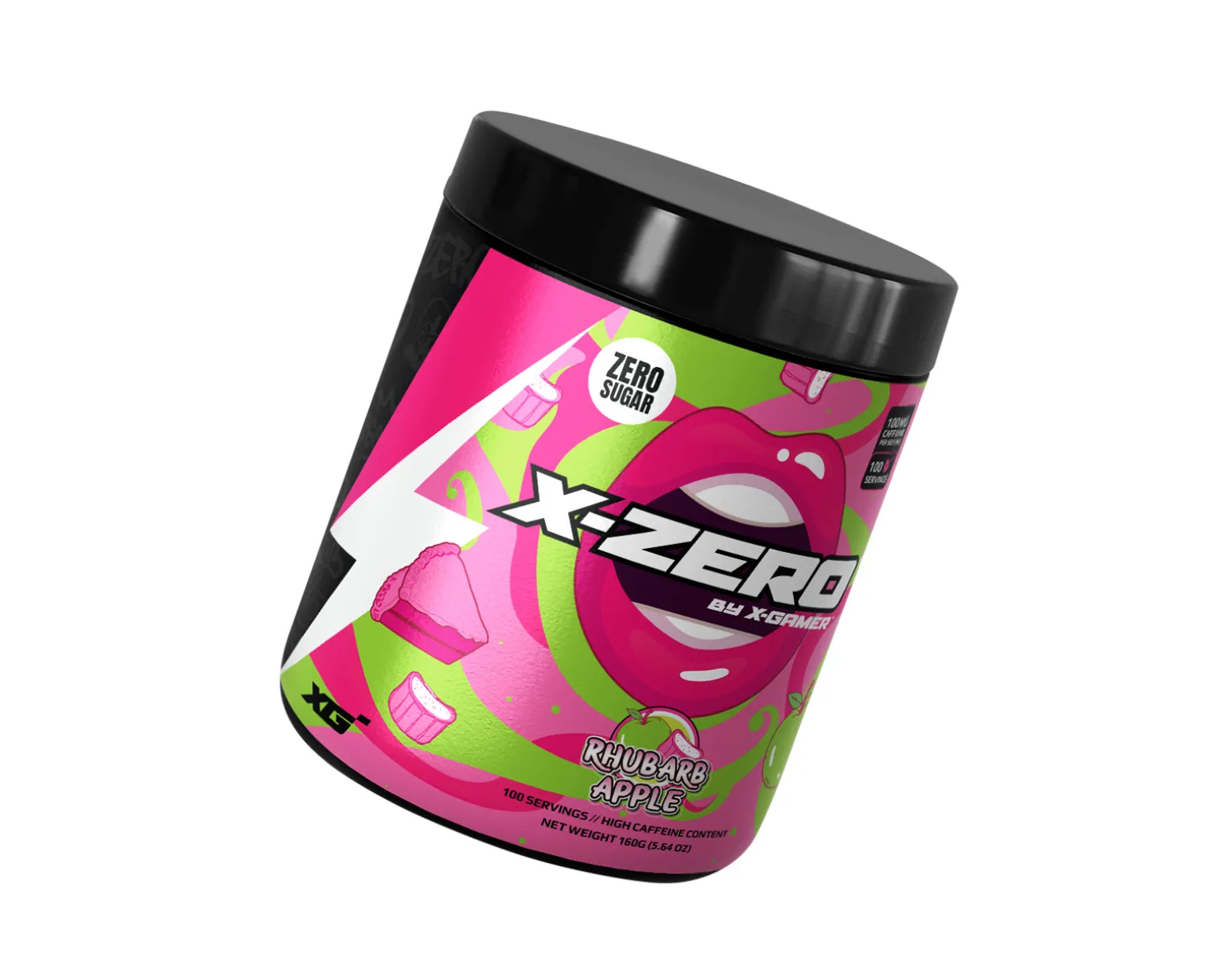 X-Zero Rhubarb Apple - 2 x 100 Servings