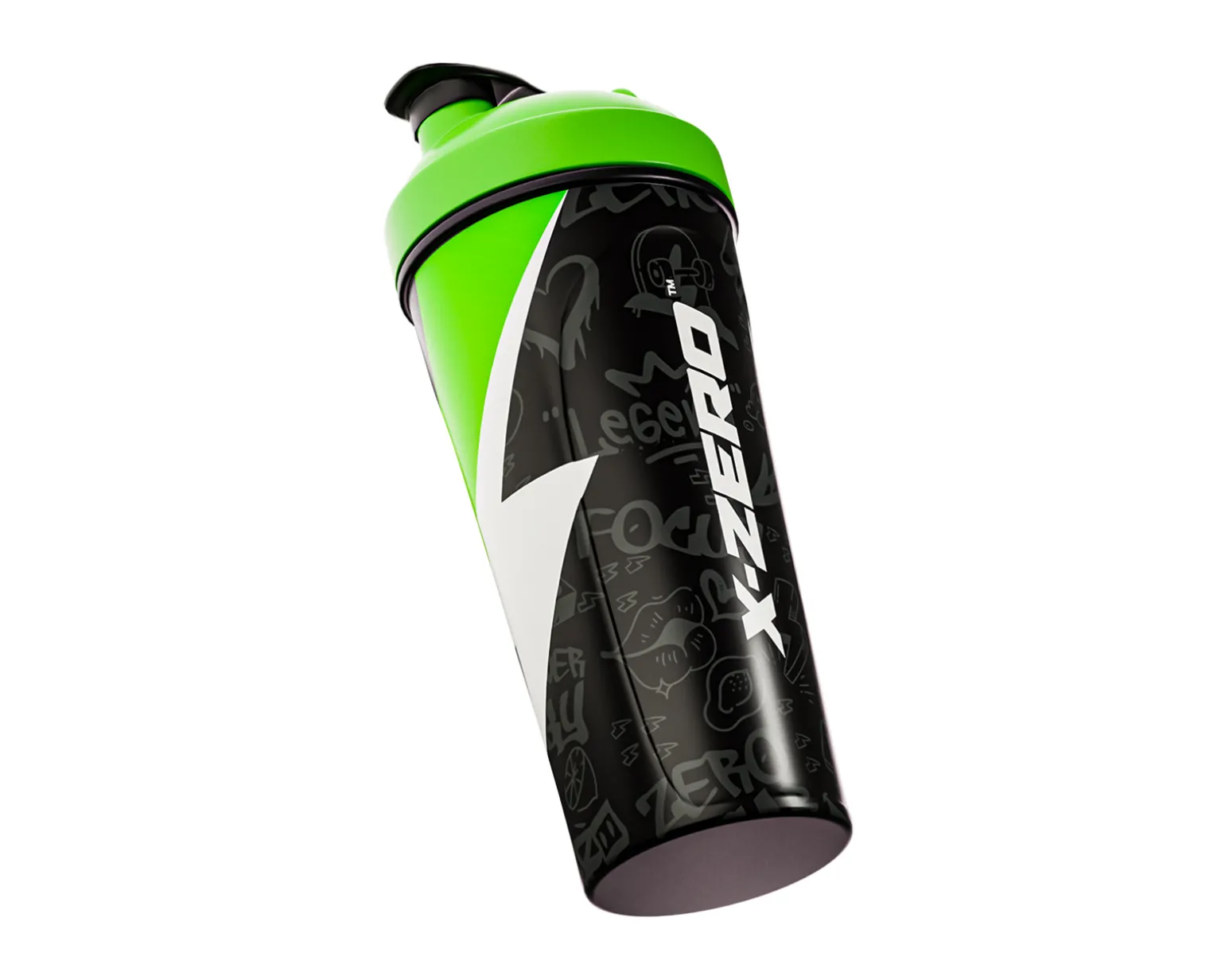 X-Zero Shaker 700ml - Black & Green