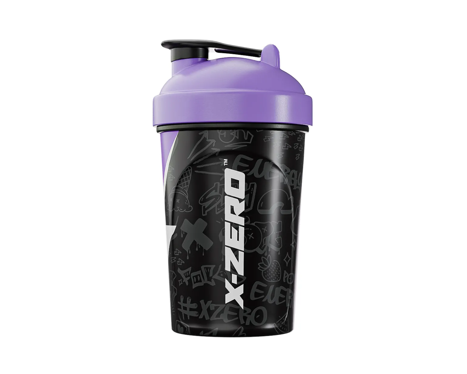 X-Zero Shaker 500ml - Black & Purple