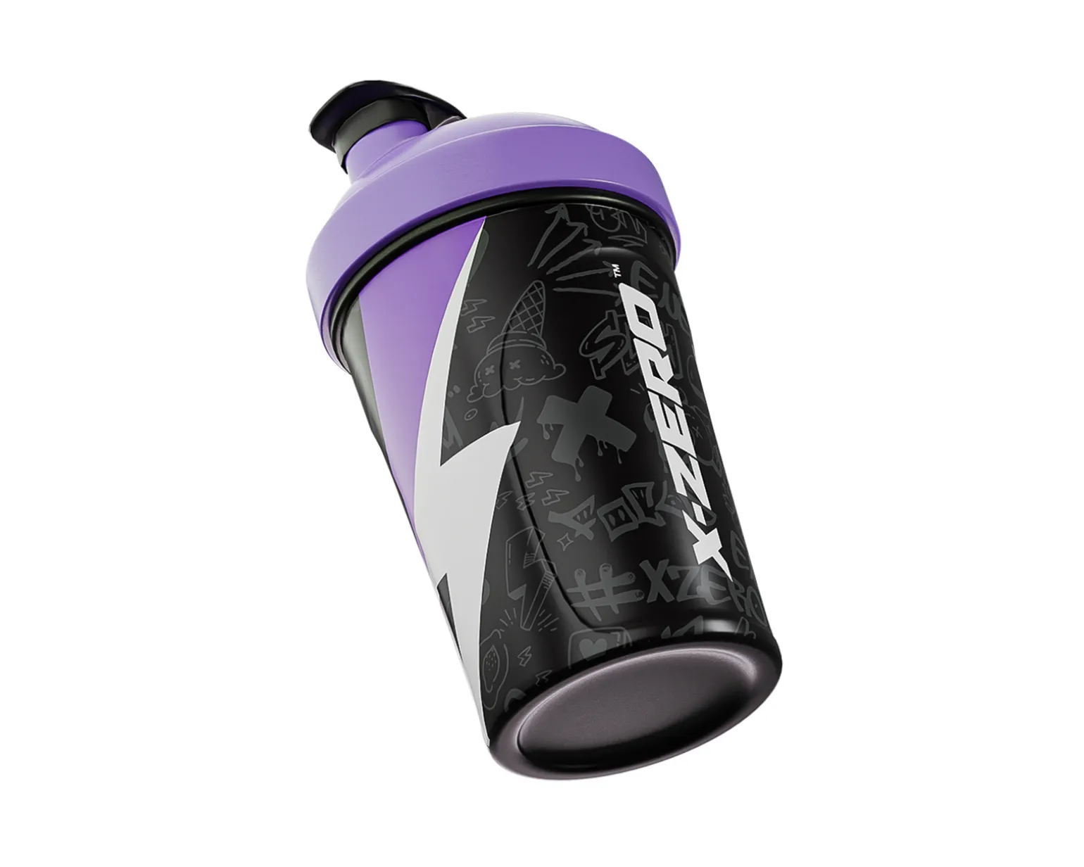 X-Zero Shaker 500ml - Black & Purple