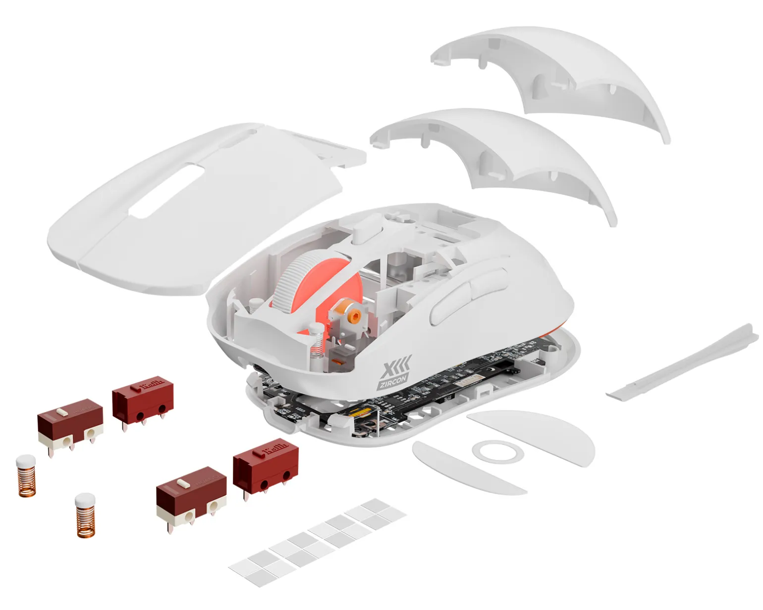 Zircon XIII Wireless Gaming Mouse - White